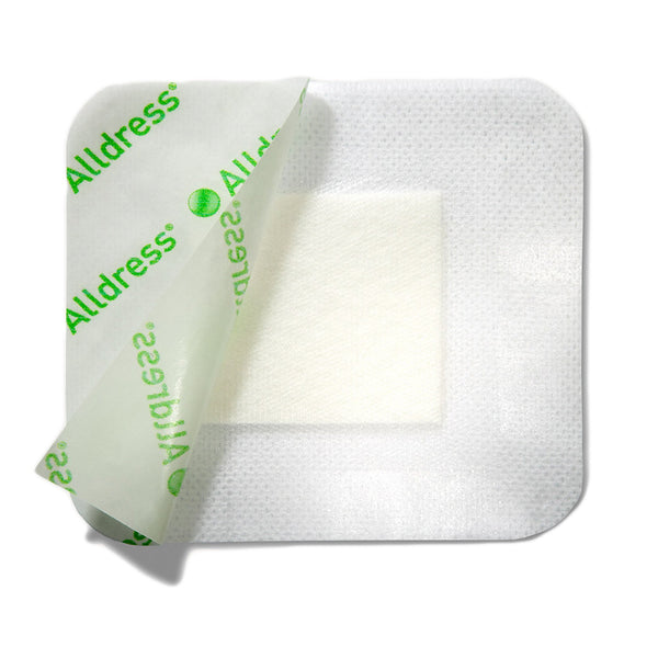 Alldress® Composite Dressing 4 X 4 Inch Square Sterile Waterproof Film Backing (714235_EA) 1/EA