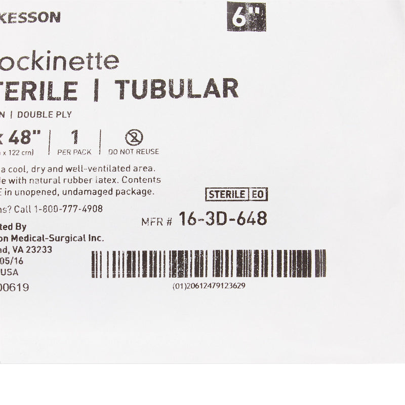 McKesson Surgical Stockinette Tubular 6 X 48 Inch Sterile (460832_CS) 18/CS