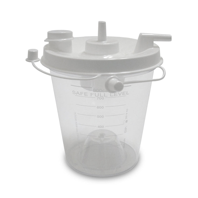 Mada Medical Products Suction Collection Bottle 800 mL Pour Lid (230807_EA) 1/EA
