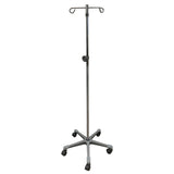 McKesson IV Stand Floor Stand 2 Hooks 4 Legs with Casters (1223659_EA) 1/EA