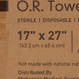 McKesson O.R. Towel 17 W X 27 L Inch Blue Sterile (277862_CS) 12/CS