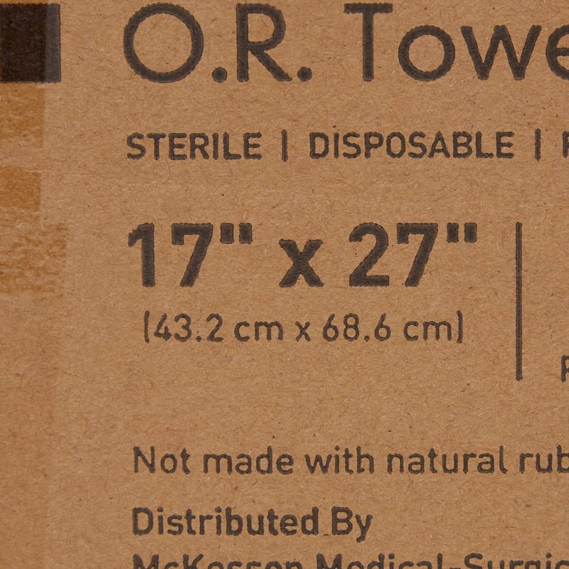 McKesson O.R. Towel 17 W X 27 L Inch Blue Sterile (277862_CS) 12/CS