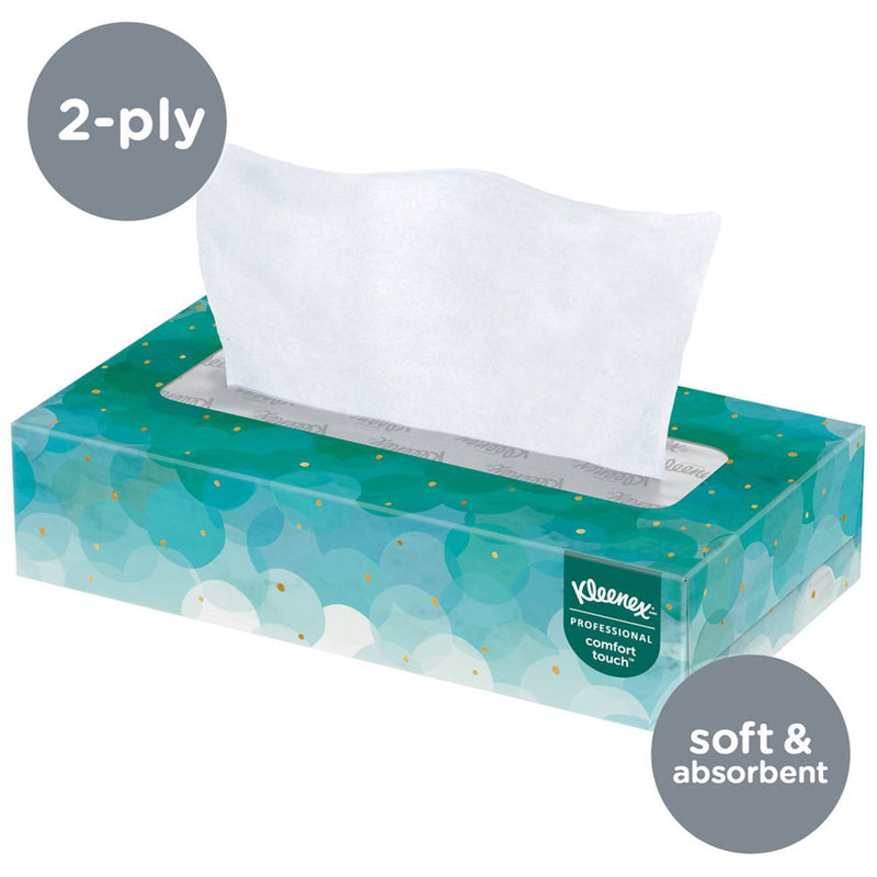 Kleenex® Facial Tissue White 8-1/5 X 8-2/5 Inch 100 Count (60594_CS) 36/CS