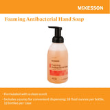 McKesson Antibacterial Soap Foaming 18 oz. Pump Bottle Clean Scent (1067686_CS) 12/CS