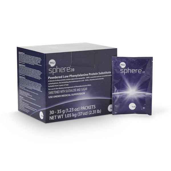 PKU sphere® 20 Oral Supplement Vanilla Flavor Powder 35 Gram Individual Packet (1142433_BX) 30/BX
