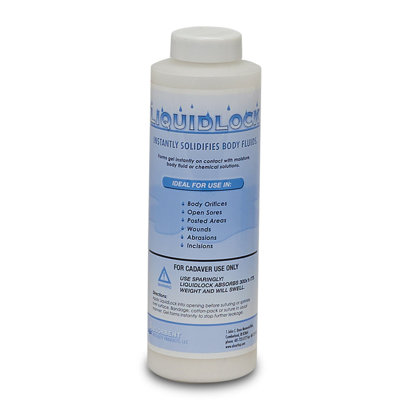 Liquid Lock Cadaver Absorbent Powder Bottle 12 oz. (517374_CS) 12/CS