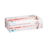 McKesson Exam Glove Large NonSterile Vinyl Standard Cuff Length Smooth Clear Not Rated (354440_BX) 100/BX