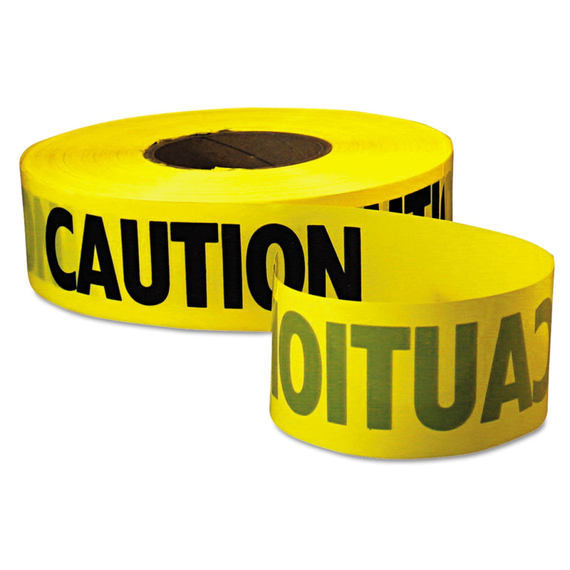 Empire Level Caution Barricade Tape, "Caution" Text, 3" x 1000ft, Yellow/Black (272-77-1001) 1 Roll