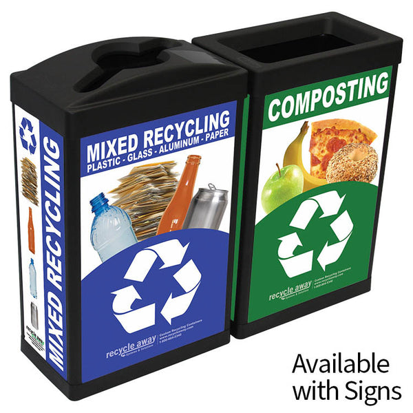 The Classic ErgoCan Two-Stream Recycling Station (4187) Each