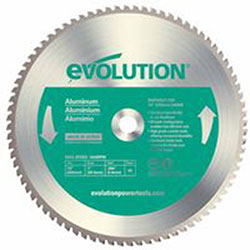 Evolution TCT Metal-Cutting Blade, 14 in, 1 in Arbor, 1600 rpm, 80 Teeth (510-14BLADE-AL) Each