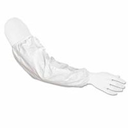 Extensis Disposable Sleeves, 18 in Long, Serged Closure, White (251-IC501BW-B) Box of 100