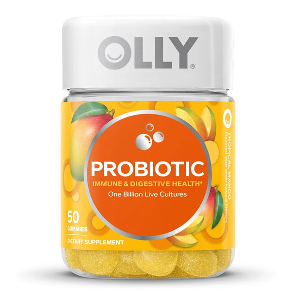 OLLY® Probiotic Dietary Supplement 50 per Bottle Gummy (1249514_BT) 1/BT