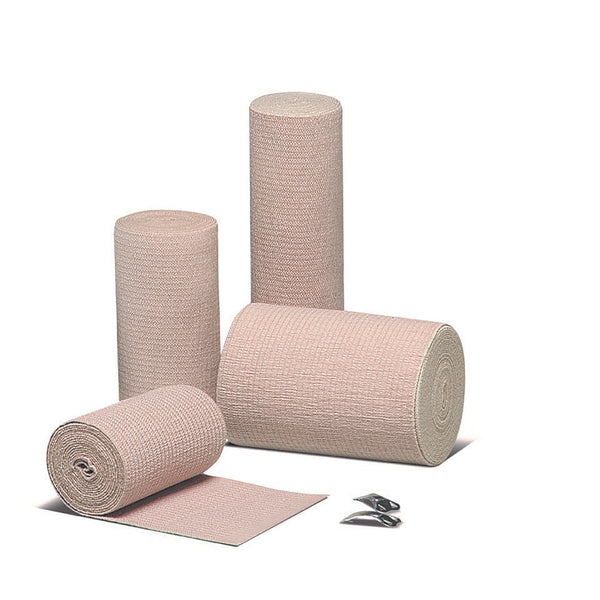 Econo-Wrap® LF Elastic Bandage 3 Inch X 4-1/2 Yard Clip Detached Closure Tan NonSterile Standard Compression (440527_EA) 1/EA