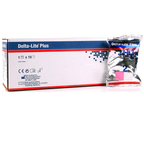 Delta-Lite® Plus Cast Tape 2 Inch X 12 Foot Fiberglass / Resin Pink (653385_BX) 10/BX