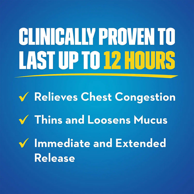 Mucinex® Cold and Cough Relief 600 mg Strength Extended Release Tablet 100 per Bottle (777455_BT) 1/BT
