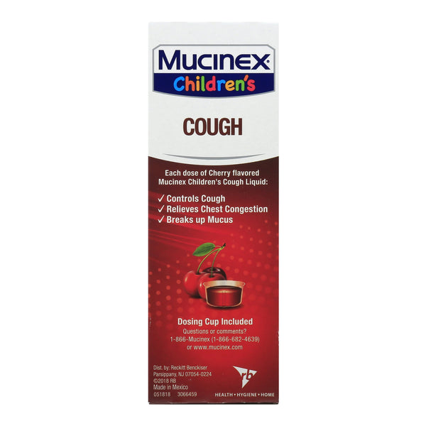 Mucinex® Max Children's Cold and Cough Relief Liquid 4 oz. (1191559_EA) 1/EA