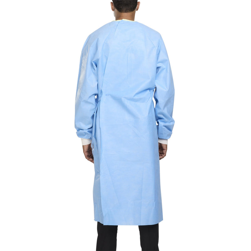 ULTRA Non-Reinforced Surgical Gown with Towel X-Large Blue Sterile AAMI Level 3 Disposable (217167_CS) 30/CS