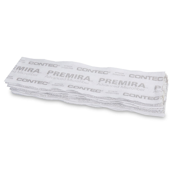 Contec® Premira® II Wet Mop Pad White Microfiber Disposable (1160018_CS) 240/CS