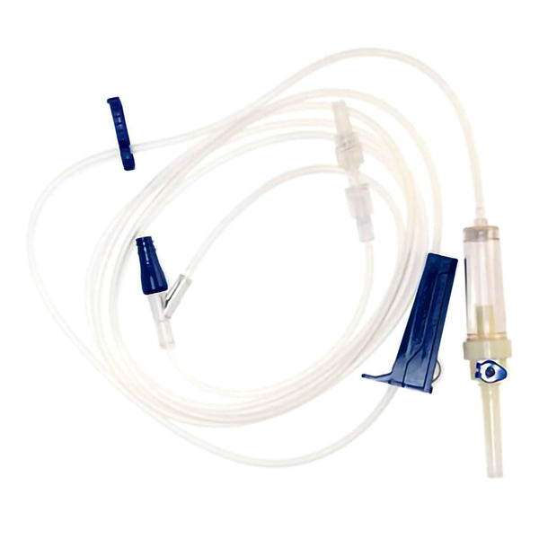 McKesson IV Pump Set Pump 1 Port 10 Drops / mL Drip Rate Without Filter 102 Inch Tubing Solution Without Flow Regulator (1174000_BX) 50/BX