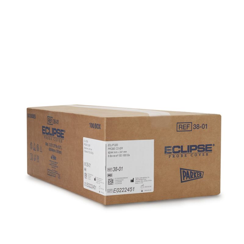 Eclipse® Ultrasound Probe Cover 2-1/2 Inch tapered to 1-3/4 X 9-1/2 Inch Polyisoprene NonSterile Tapered (316682_CS) 600/CS