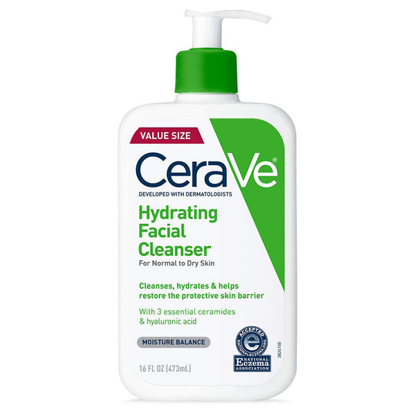 CeraVe® Hydrating Facial Cleanser Lotion 16 oz. Pump Bottle Unscented (1253460_EA) 1/EA