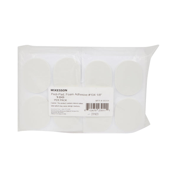 McKesson Pedi-Pad Foot Pad Size 104 Adhesive Foot (1111075_PK) 100/PK