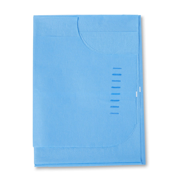 McKesson Patient Exam Gown One Size Fits Most Blue Disposable (146460_CS) 50/CS