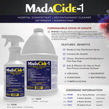 MadaCide-1® Surface Disinfectant Cleaner Broad Spectrum Manual Pour Liquid 1 gal. Jug Scented NonSterile (338789_EA) 1/EA