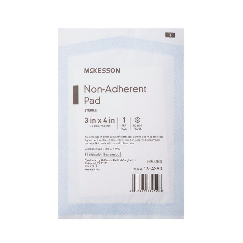 McKesson Non-Adherent Dressing 3 X 4 Inch Sterile 100 per Pack (373777_BX) 100/BX
