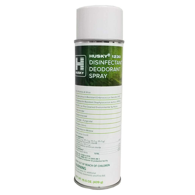 Husky® 1230 Surface Disinfectant Alcohol Based Aerosol Spray Liquid 15.5 oz. Can Lemon Scent NonSterile (851110_EA) 1/EA