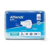 Attends® Advanced Unisex Adult Incontinence Brief Large Disposable Heavy Absorbency (950225_BG) 24/BG