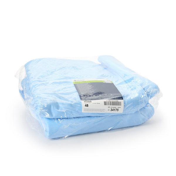 QUICK CHECK* H200 Sterilization Wrap White / Blue 30 X 30 Inch Dual Layer SMS Polypropylene Steam / EO Gas / Hydrogen Peroxide (825787_BG) 48/BG