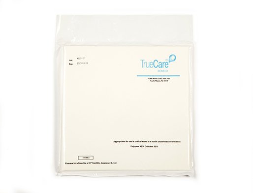 TrueCare Biomedix Cleanroom Wipe ISO Class 5 300 Count Bag 9 X 9 Inch Sterile Disposable (1136427_CS) 12/CS