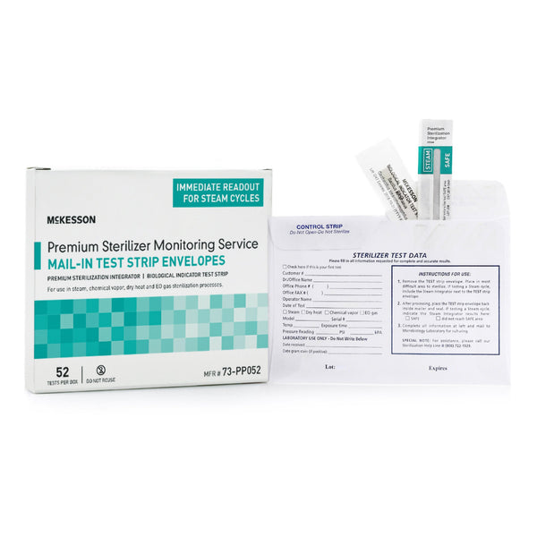 McKesson Sterilizer Monitoring Mail-In Service Steam / EO Gas / Dry Heat / Chemical Vapor (524533_BX) 1/BX