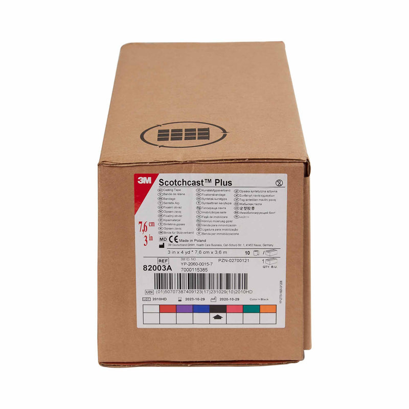 3M™ Scotchcast™ Plus Cast Tape 3 Inch X 12 Foot Fiberglass / Resin Black (201253_BX) 10/BX