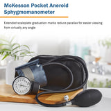 McKesson Brand Aneroid Sphygmomanometer Unit Pediatric Cuff Nylon Cuff 13 - 19.5 cm Pocket Aneroid (1067633_CS) 20/CS