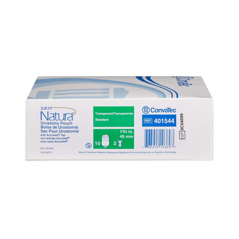 Sur-Fit Natura® Urostomy Pouch Two-Piece System 10 Inch Length Drainable (325434_BX) 10/BX