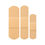 American® White Cross Adhesive Strip Assorted Sizes Plastic Assorted Shapes Sheer Sterile (1106232_BX) 80/BX