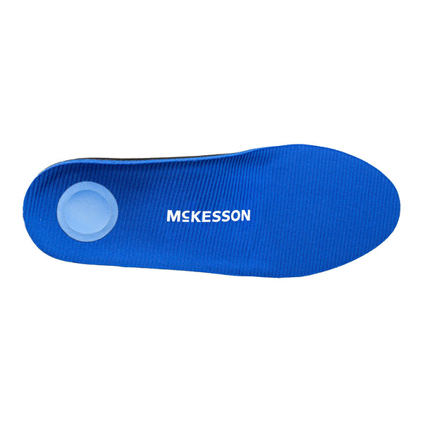 McKesson Orthotic Insole Full Length EVA / Polyester / Polypropylene / Poron® Male 11 to 11-1/2 Black / Blue (1205397_CS) 12/CS