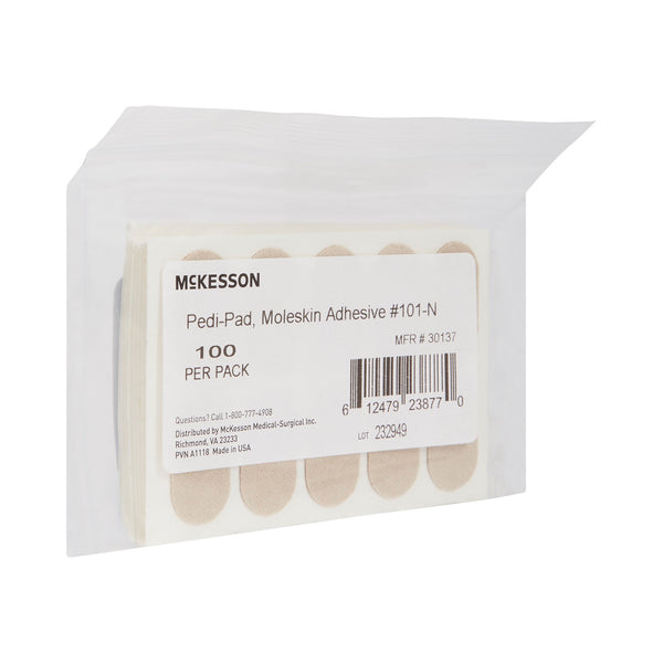 McKesson Pedi-Pad Protective Pad Size 101 Narrow Adhesive (1111084_PK) 100/PK