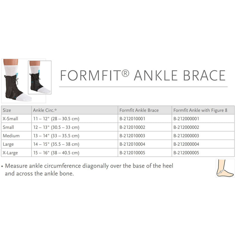 Ossur® FormFit® Ankle Brace with Figure 8 Medium Lace-Up / Figure-8 Strap Foot (613428_EA) 1/EA