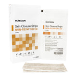 McKesson Skin Closure Strip 1 X 5 Inch Nonwoven Material Flexible Strip Tan (876304_BX) 25/BX