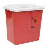 Sharps-A-Gator™ Sharps Container Red Base 10-1/4 H X 7 D X 10-1/2 W Inch Vertical Entry 2 Gallon (566144_CS) 20/CS