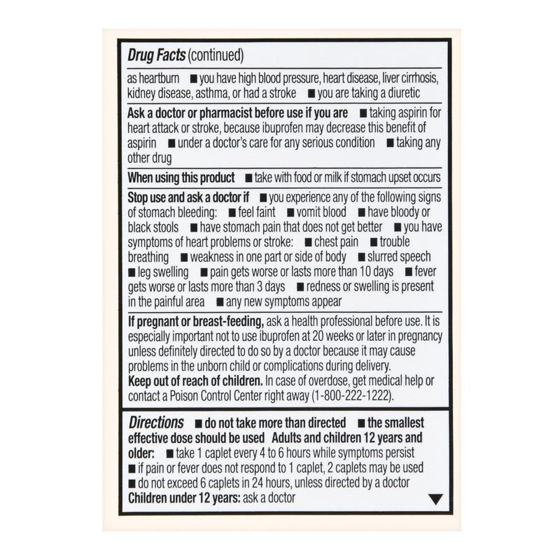Foster & Thrive™ Pain Relief 200 mg Strength Ibuprofen Caplet 50 per Bottle (1238994_BT) 1/BT