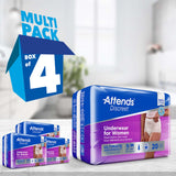 Attends® Discreet Female Adult Absorbent Underwear Pull On with Tear Away Seams Medium Disposable Heavy Absorbency (1039110_BG) 20/BG