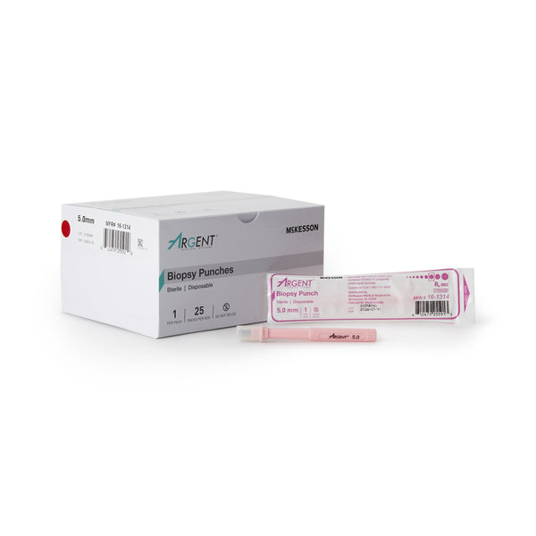 McKesson Argent™ Biopsy Punch Dermal 5 mm (1175176_CS) 100/CS
