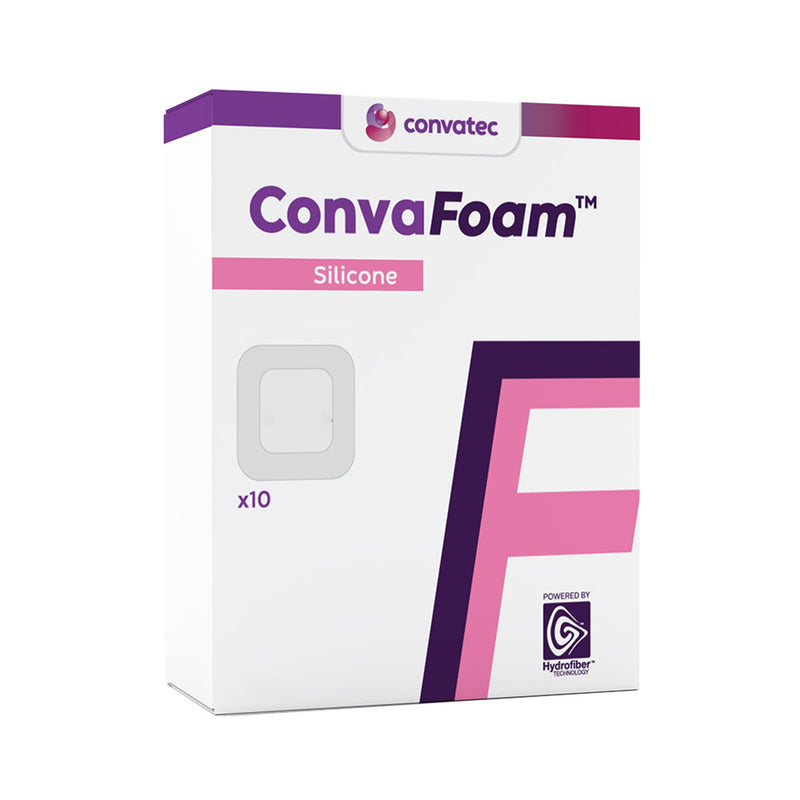 ConvaFoam™ Silicone Foam Dressing 4 X 4 Inch With Border Film Backing Silicone Adhesive Square Sterile (1224498_EA) 1/EA