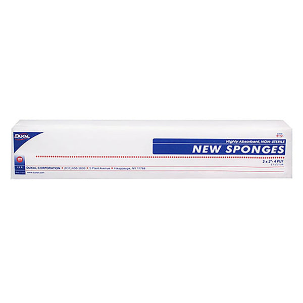 Dukal™ Nonwoven Sponge 2 X 2 Inch 4-Ply NonSterile 200 per Pack (718125_BG) 1/BG