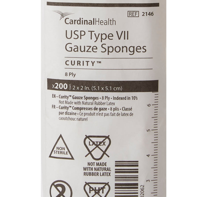 Curity™ Gauze Sponge 2 X 2 Inch 8-Ply NonSterile 200 per Pack (9975_CS) 5000/CS