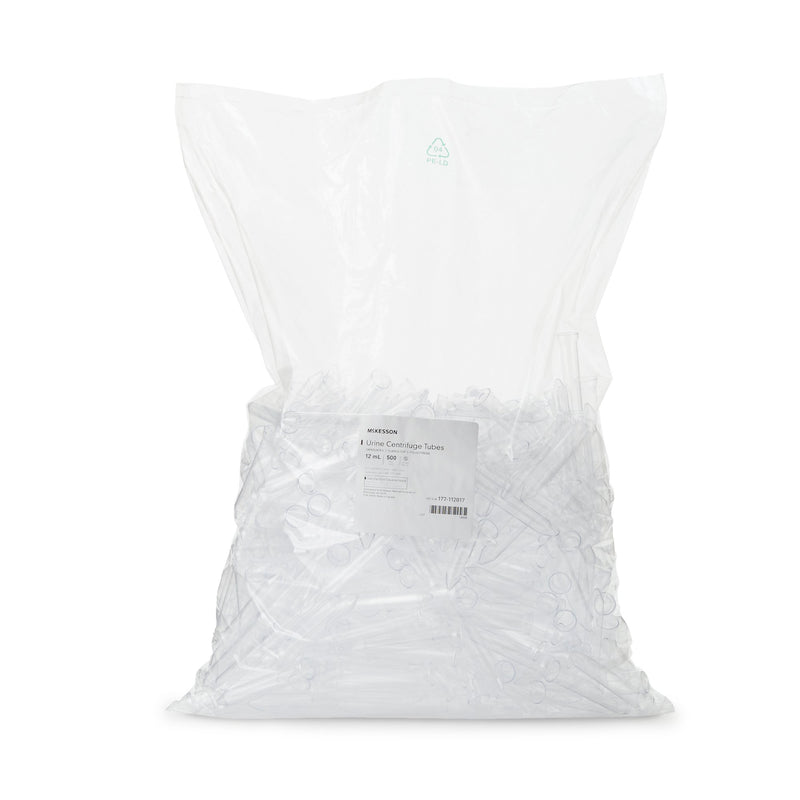 McKesson Urine Centrifuge Tube Plain 12 mL Without Closure Polystyrene Tube (1175303_BG) 500/BG